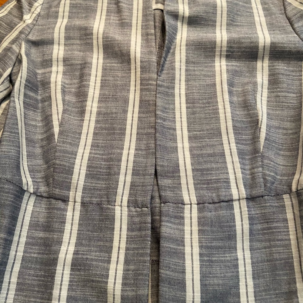 Zara Basic Striped Bell Sleeve Jacket - image 5